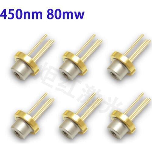 10PCS Sharp GH04580A2G φ5.6mm Blue 450nm 80mw 85mw Laser Diode for RGB Modules (Single Mode)