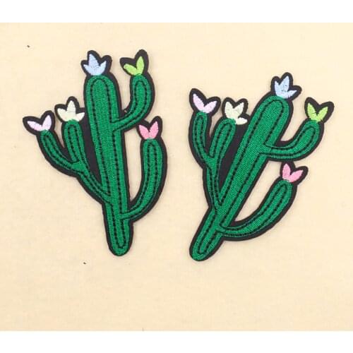 Cactus Green plant clothing patch wholesale Boys girls Bags hats coats iron Badge clothing Accessories