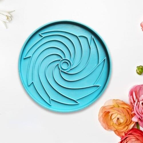 2021 New Tornado Coaster Epoxy Resin Mold Cup Mat Mug Pad Silicone Mould DIY Crafts Tool