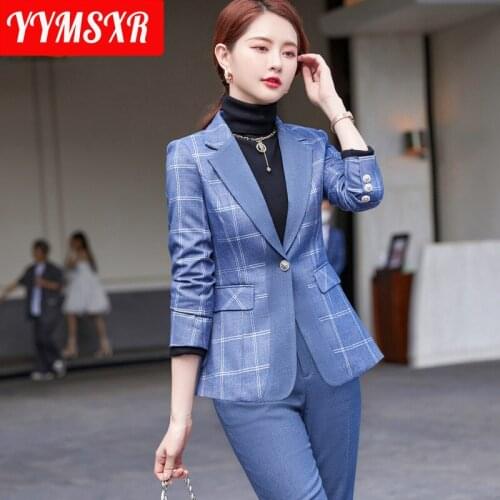 Autumn and Winter High-quality Womens Suits and High-quality Overalls 2021 New Temperament Child Blazer Casual Pants