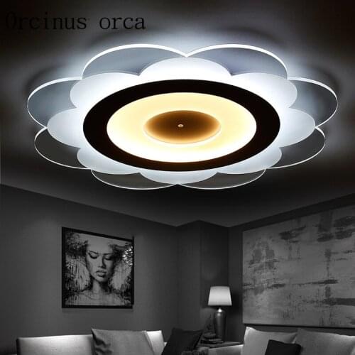Simple modern art LED ceiling lamp creative flower shaped ultra-thin bedroom lamp dining room living room study lamp