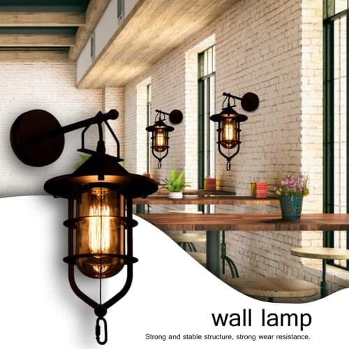Retro Lantern Hanging Lamp Retro Wall Light Corridor Lamp Decoration Iron Nostalgic Corridor Lamp Decor Villa Decoration 2021