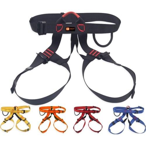 Outdoor Climbing rope Body Safety Belt downhill Altitude work Belts Mountaineer Rock Fall Arrest Protection seat Harness