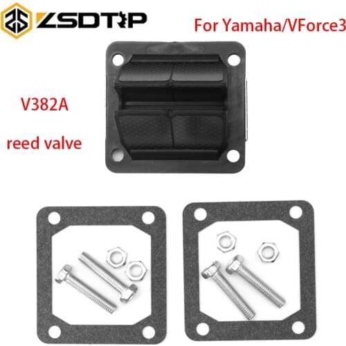 ZSDTRP Intake Carbon Fiber Reed Valve kit Reeds Petal Cage Block Petals For Yamaha YZ85 1993-2001 VForce3 V382A