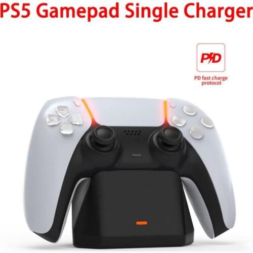 Single Fast Charger For PS5 Wireless Controller USB Type-C Charging Cradle Dock Station For Sony PlayStation5 Joystick Gamepad