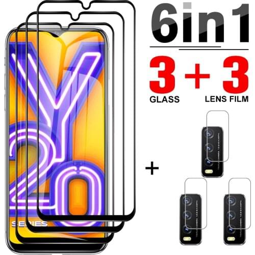 6-in-1 Protective Tempered Glass On The For Vivo V17 V19 Screen Protector For Vivo Y 20 Y 30 V20 Pro 5G Phone Camera Lens Film