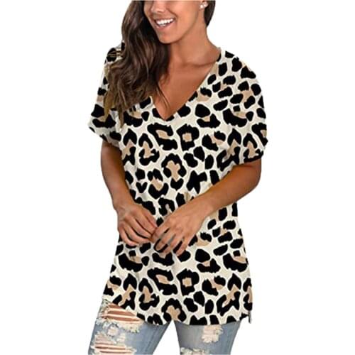 Tie Dye 3D Floral Print Women T Shirts Casual Short Sleeve Loose Plus Size Tops Fashion Street Ladies V-Neck Summer Tee 2021 New