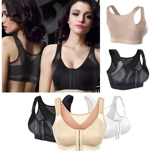 Women Posture Corrector Sports Bra Back Support Wireless Shockproof Fitness Brassiere Lift Up Breathable Yoga Underwear Vest