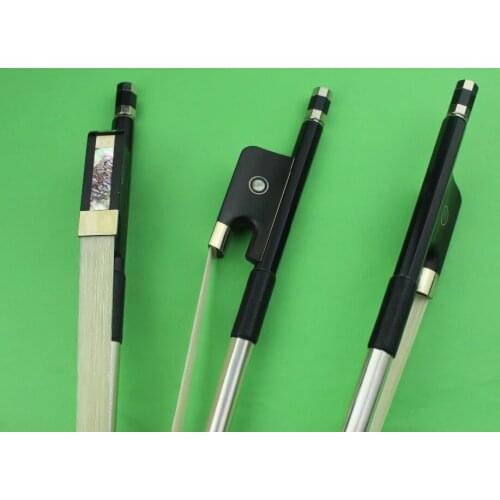 1 pc New high quality 3/4 Carbon fiber double bass bow white horse hair