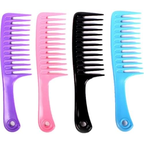 1pc Wide Teeth 23.8cm Hairdressing Comb Tranparent Hair Wig Comb For Hairstyling Detangle Big Hair Comb Ideal For Hair Smooth