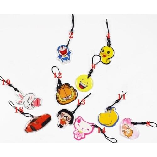 10pcs UID Changeable Card Small Pendant NFC Keychain 13.56MHz ISO14443A Block 0 Writable 1K S50