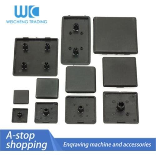 Aluminum profile end cover European standard aluminum profile accessories black plastic end cover 20/30/40/45/60 plug cover