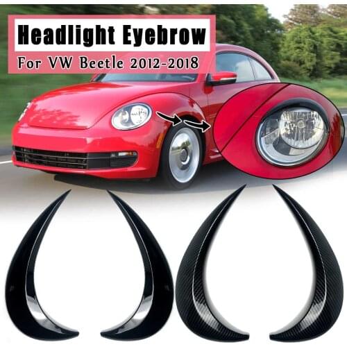 Car Headlight Eyebrow Eyelids ABS Stickers Trim Cover For VW for Beetle 2012 2013 2014 2015 2016 17 2018 Car styling Accessories
