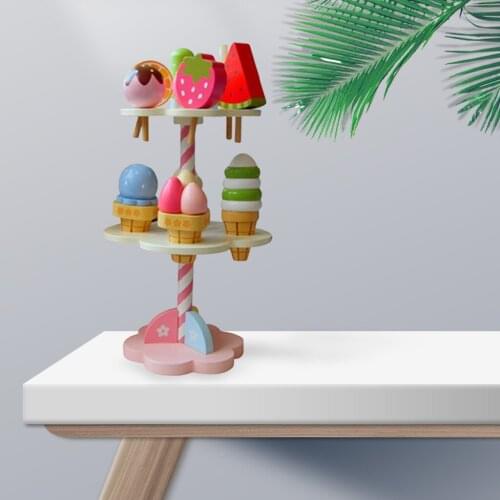 Baby Toy Ice Cream Set Role Play Montessori Learning Developmental Toy Educational Toy Playset Toys Christmas Gift