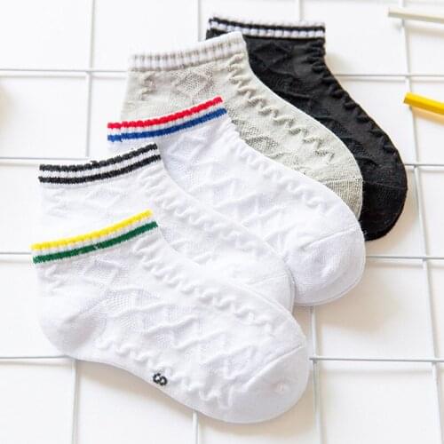 Children socks Solid color kids socks 2017 new summer2-10 years children breathable socks comfortable girl/boys Invisible socks