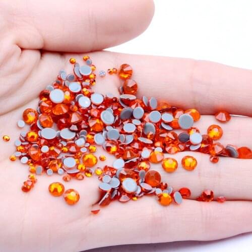 Crystal Hotfix DIY Rhinestones For Nails ss6-ss30 And Mixed Hyacinth Strass Nail Art Glass Stone Glitter Decoration Design