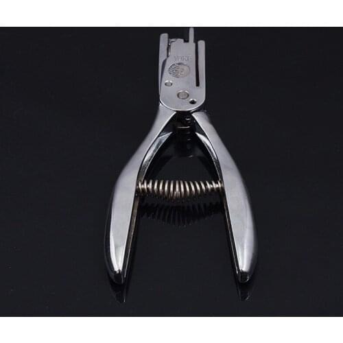 1Pcs Alloy Steel Leather Punching Tool Dual-use Proofing Pliers Puncher Dual Purpose Proofer Knife Jaw Round Hole Professional