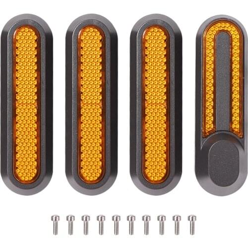 4x Wheel Cover Hub Cap Protective Shells Reflective Stickers for Xiaomi Mi Electric Scooter Pro 2 M365 Scooter Accessories