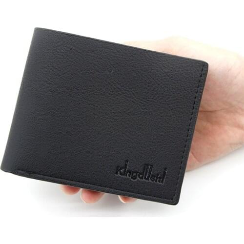 Mens short Wallets Leather Wallet Men PU Leather Slim Bifold Small Purse Credit Card Holder Business Purse drop shipping