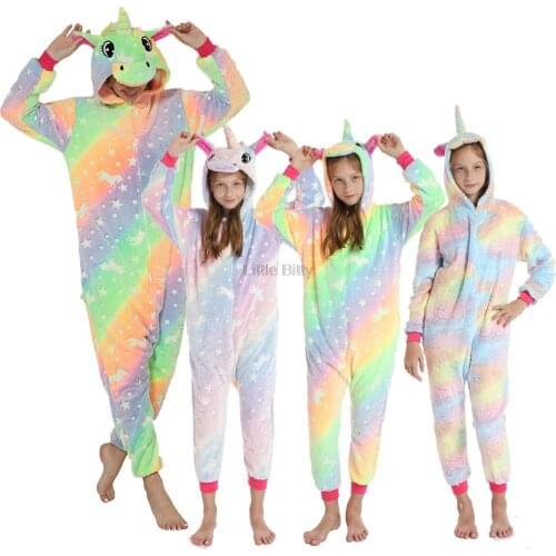 One Piece Hooded Kigurumi Pajamas Family Pajamas Kids Sleepwear Baby Homewear Family Matching Clothing Mother Kids Match Pajamas