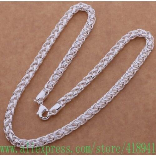 Silver Plated Necklace, Silver Plated fashion jewelry Tire necklace /etqankxa busaklza AN621