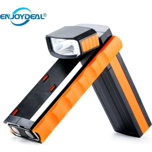 Adjustable AAA COB LED Work Light Flashlight Inspection Lamp Hand Torch Magnetic Camping Tent Lantern Night Light With Hook
