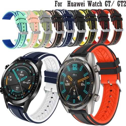 22mm watch band For Huawei Watch GT 2 46mm strap silicone watch Replacement For Huawei Watch GT 46mm / 42mm wristband bracelet