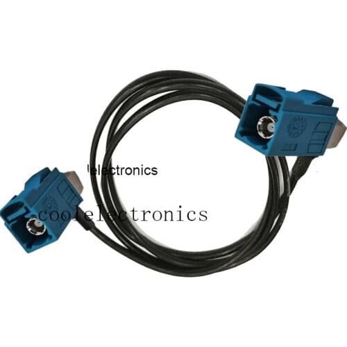 RG174 Fakra Z SMB Female 90 Degree to Right Angle Fakra Z Female for GPS Antenna Extension Pigtail Cable 50ohm 50cm 1/2/3/5/10m