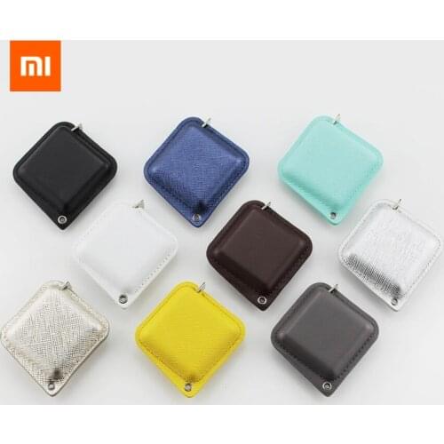 Xiaomi Tape Measure Genuine Leather Portable Retractable Ruler Centimeter Inch Roll Tape 150cm/60In Sewing Tailor Tape Measure