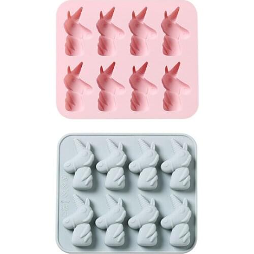 Silicone Resin Mold Cartoon Unicorn DIY Cake Pastry Fondant Mould Dessert Chocolate Lace Bakeware Decoration Kitchen Baking Tool