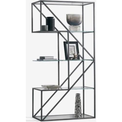 Modern Metal Gold Bookcase coffe table