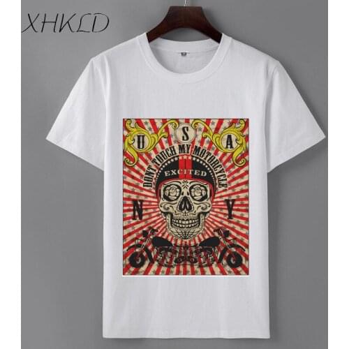 XHKLD Mens Clothing Summer Fashion Print short sleeves t-shirt Homme harajuku casual o-neck tops tee t shirt camisetas hombre