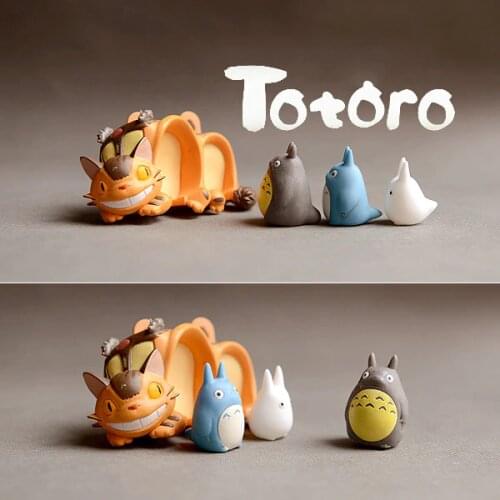 Japanese Original genuine bulks anime kawaii Totoro figure House model microlandscape decoration kids toy collectible