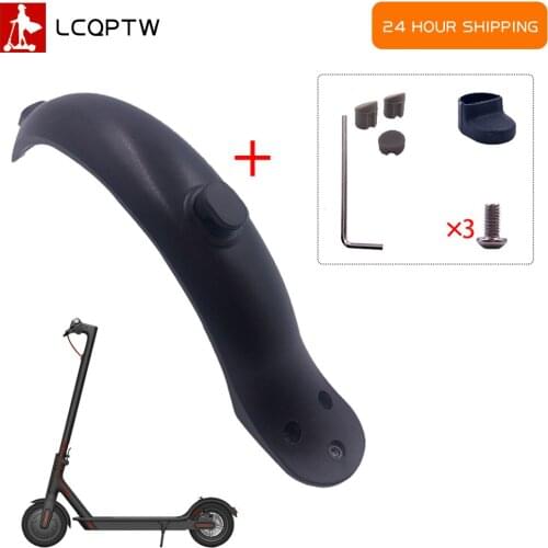 For xiaomi Mijia M365 Pro Parts Fenders Scooter Wings Rear Mud Guard Support Protection ABS Plastic Parts Screws Rubber Stopper