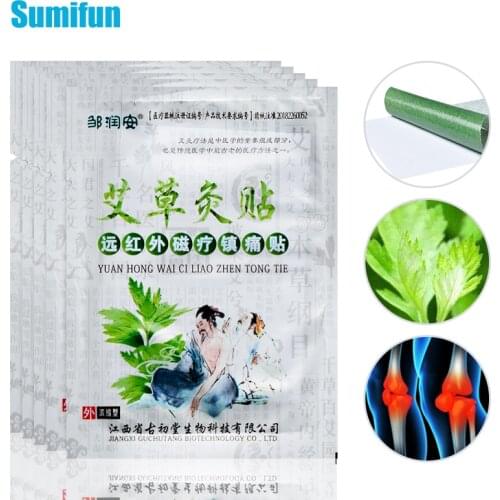 8pcs Wormwood Knee Plaster Extract Joint Ache Pain Relieving Sticker Rheumatoid Arthritis Patches Cervical Medical Sticker C1787