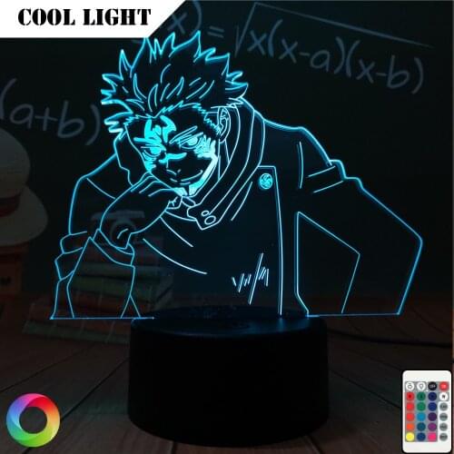 Anime Lamp Yuji Itadori Jujutsu Kaisen 3D Led Night Light for Birthday Gift Jujutsu Kaisen Yuji Itadori Lamp Drop Shipping
