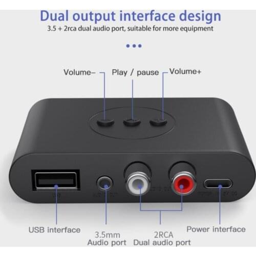 Bluetooth 5.0 Audio Transmitter Receiver AptX HD LL Low Latency CSR8675 Wireless Adapter RCA SPDIF 3.5mm Aux Jack For TV PC Car