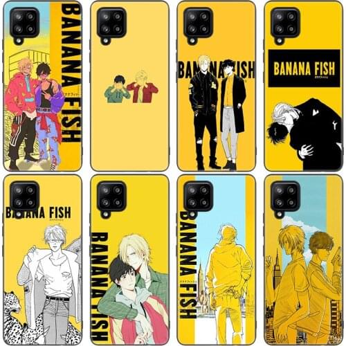 Banana Fish Anime Phone Case For Samsung Galaxy A12 A02S A22 A32 A52 A72 A71 A51 A41 A31 A21 A11 A50 A70 A10S A20S Black Cover