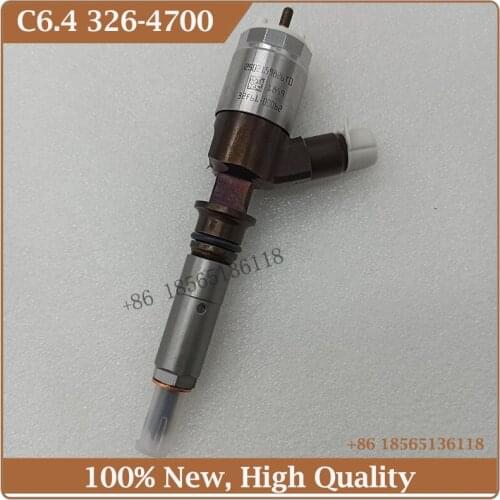 Free Shipping 6PCS C6.4 High Quality Fuel Injector 326-4700 32F61-00062 For Caterpillar CAT320D Engine Nozzle Injector 3264700