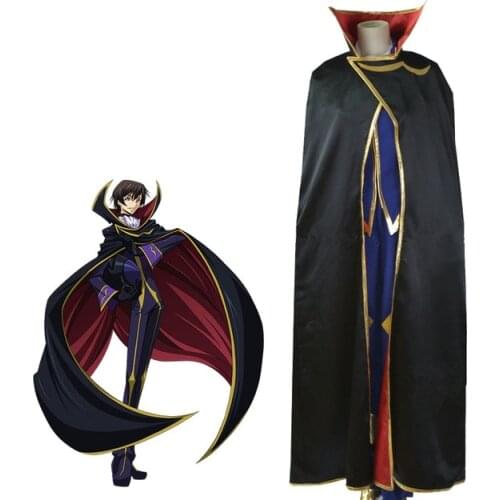 Code Geass Cosplay Anime Lelouch of the Rebellion R2 Costume Zero Outfits Cosplay Costume