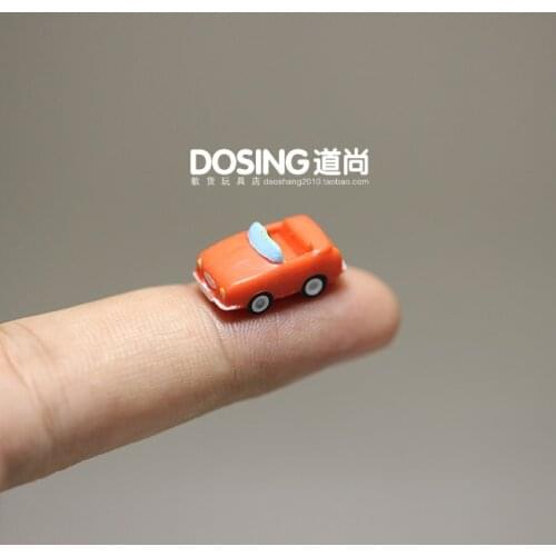 Ultra-Small Mini Version Red Car Small Car Model Miniature Scene Ornaments Action Figures Toys for Children Kids Doll Home Decor