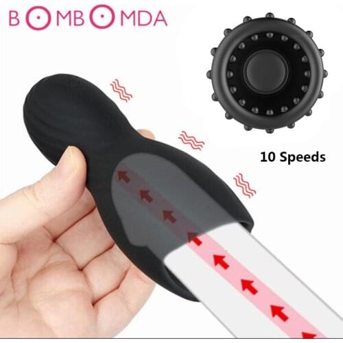 Male Automatic Masturbator Vibrator Sex Toys for Adults Men Sex Delay Penis Glans Stimulator Massager Stamina Trainer 10 Speeds