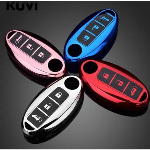 Soft TPU Car Remote Key Case Cover Shell Nissan Qashqai X-Trail T32 T31 Juke J10 J11 Kicks Tiida Pathfinder Note For Infiniti