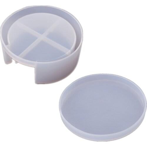 Set of Coaster Display Stand Resin Casting Mold Hold Epoxy Resin Mould Fit Round Coaster Box Molds