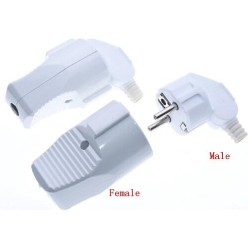 Germany oubiao Europe European style German standard straight plug Female/Male socket plug Korea Russia 250V/16A