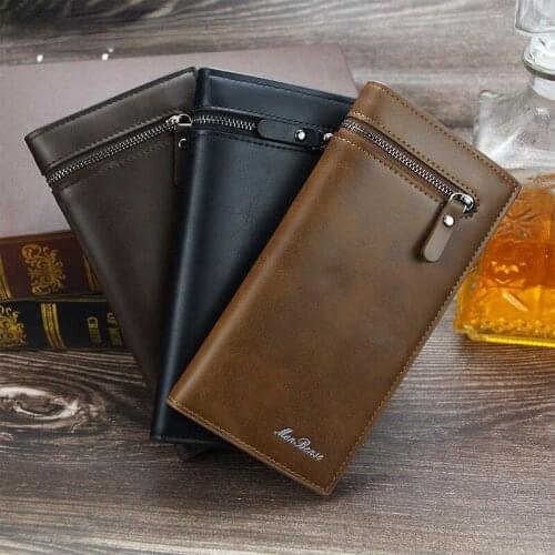 New Mens Wallet Fashion Large Capacity Mens Long Wallet Multi-card Wallet Coin Purse Mens Wallets
