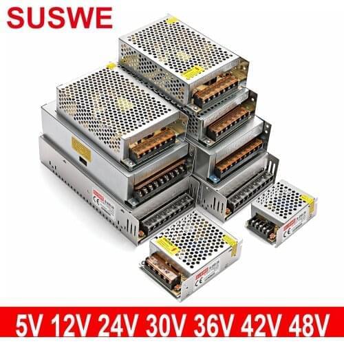 The latest popular switch power supply lighting transformer led adapter SUSWE DC 5V 12V 24V 1A 2A 6A 8A universal SUSWE