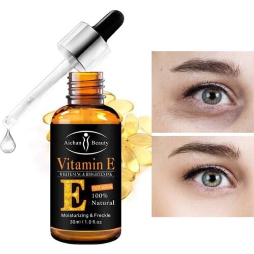 Vitamin E Eye Serum Nourishing Moisturizing Whitening Lightening Dark Circles Fine Lines Anti-Wrinkle Firming Eye Care Essence