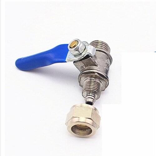 Pneumatic Ball Valve DN8 DN15 Male Thread to 6/8/10mm Tube Quick Connect Brass Ball Value Water Valve Switch 2 Way Air Water Gas
