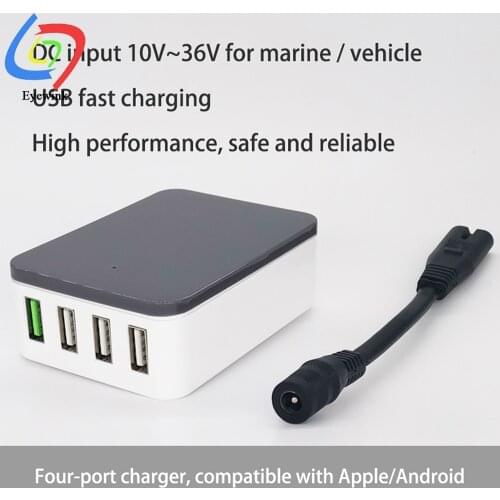 USB Charger Step Down Power Supply Module 50W 12V 24V 36V to 5V 5A QC2.0 QC3.0 FCP AFC SCP 4USB Buck Converter for Smart Home